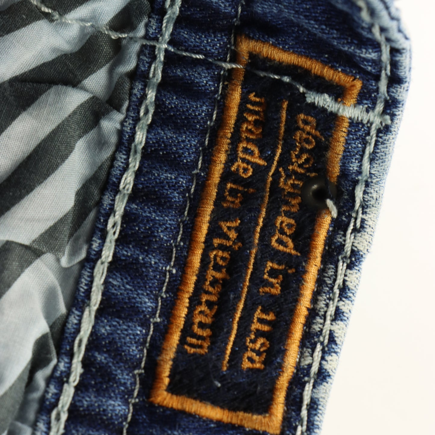 ROCK REVIVAL Y2K 'Yoel Boot' Distressed Grunge Blue Jeans (32)