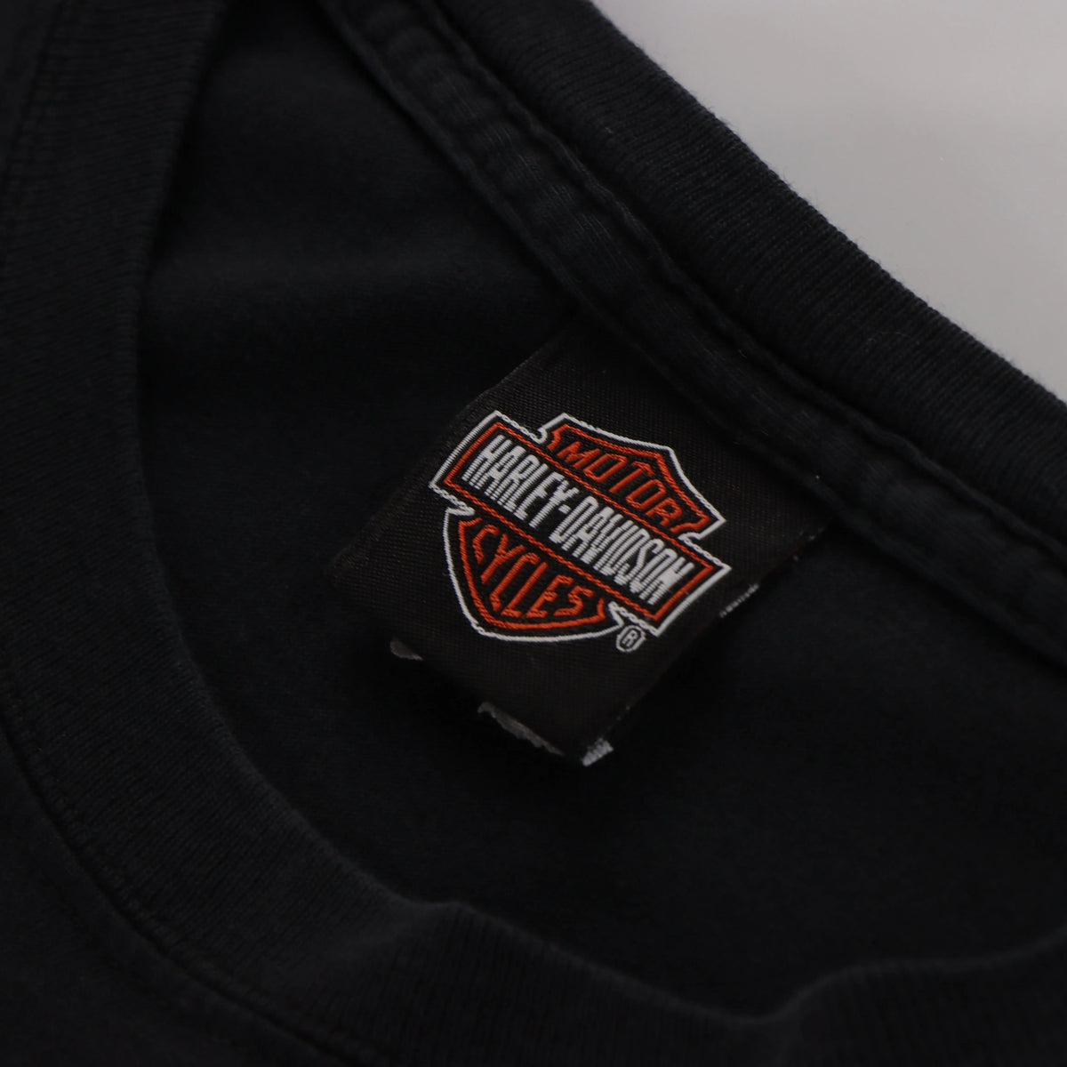 Vintage HARLEY DAVIDSON Y2K Flame Sleeve Blue & Black T-Shirt (XL) Vintage Sole Melbourne