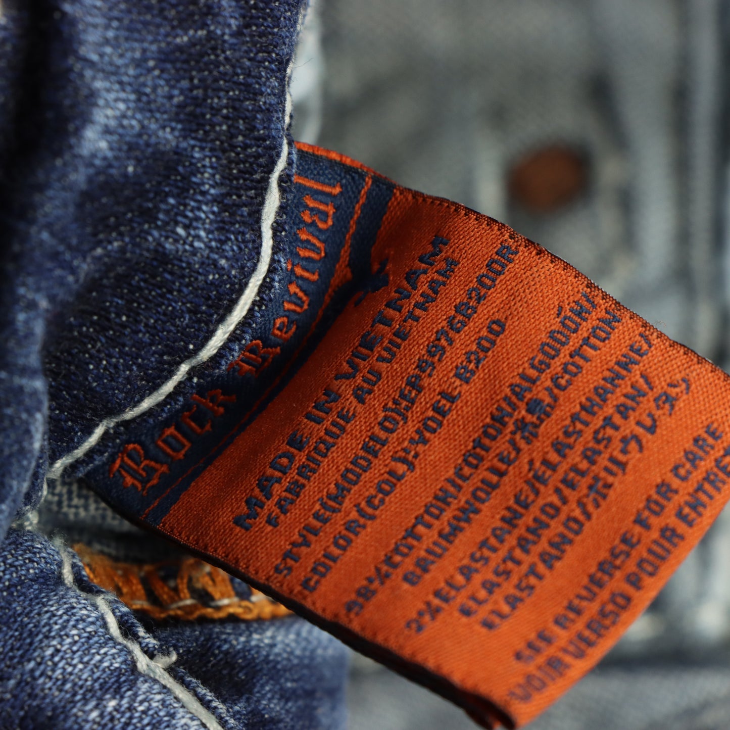 ROCK REVIVAL Y2K 'Yoel Boot' Distressed Grunge Blue Jeans (32)