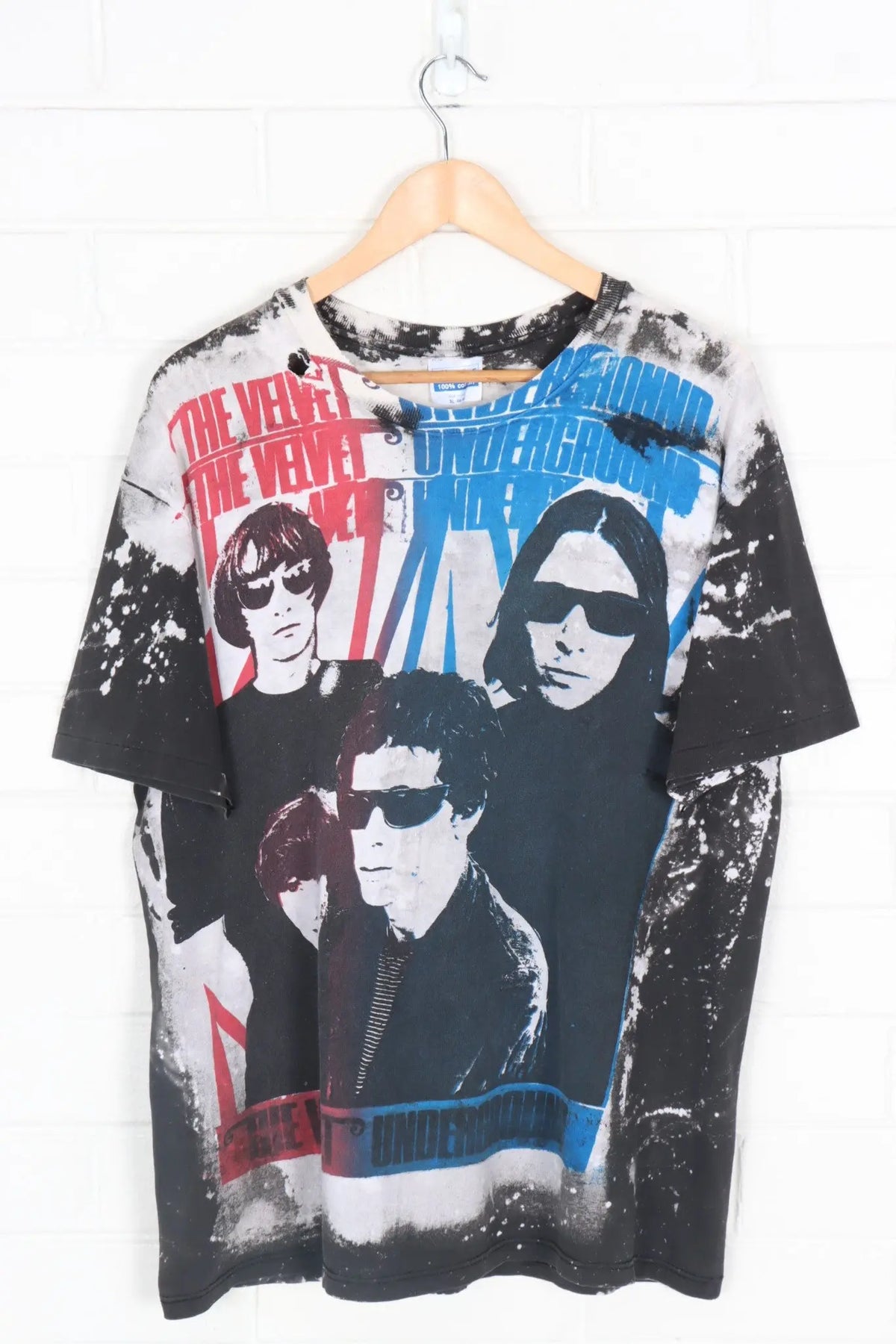 Vintage The Velvet Underground Mosquitohead All Over USA Made Band Tee (L) Vintage Sole Melbourne