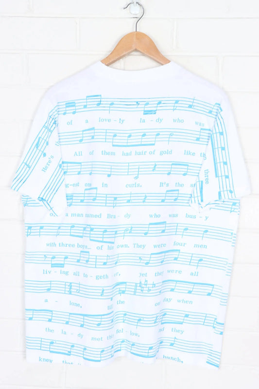 The Brady Bunch STANLEY DESANTIS All Over Boxy T-Shirt USA Made (L) Vintage Sole Melbourne