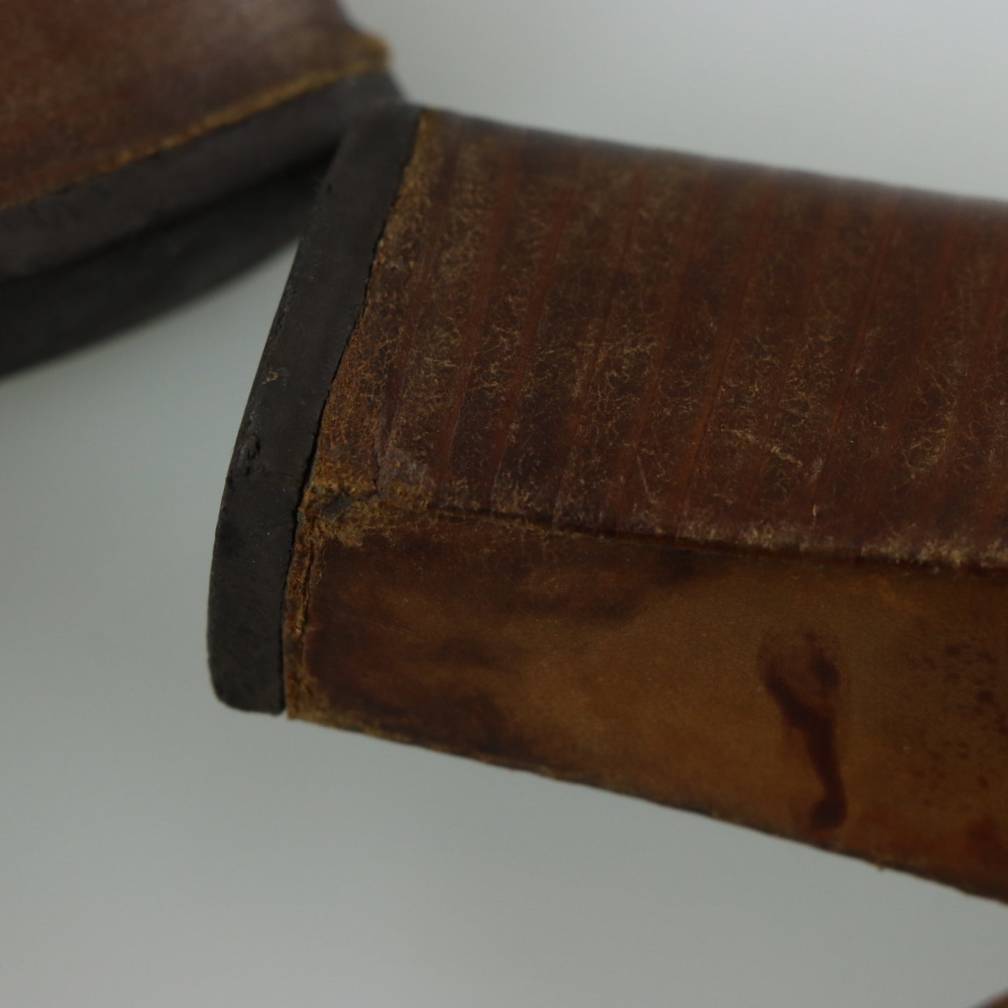 MIU MIU Brown Leather Italy Made Block Heel Mules (36.5)