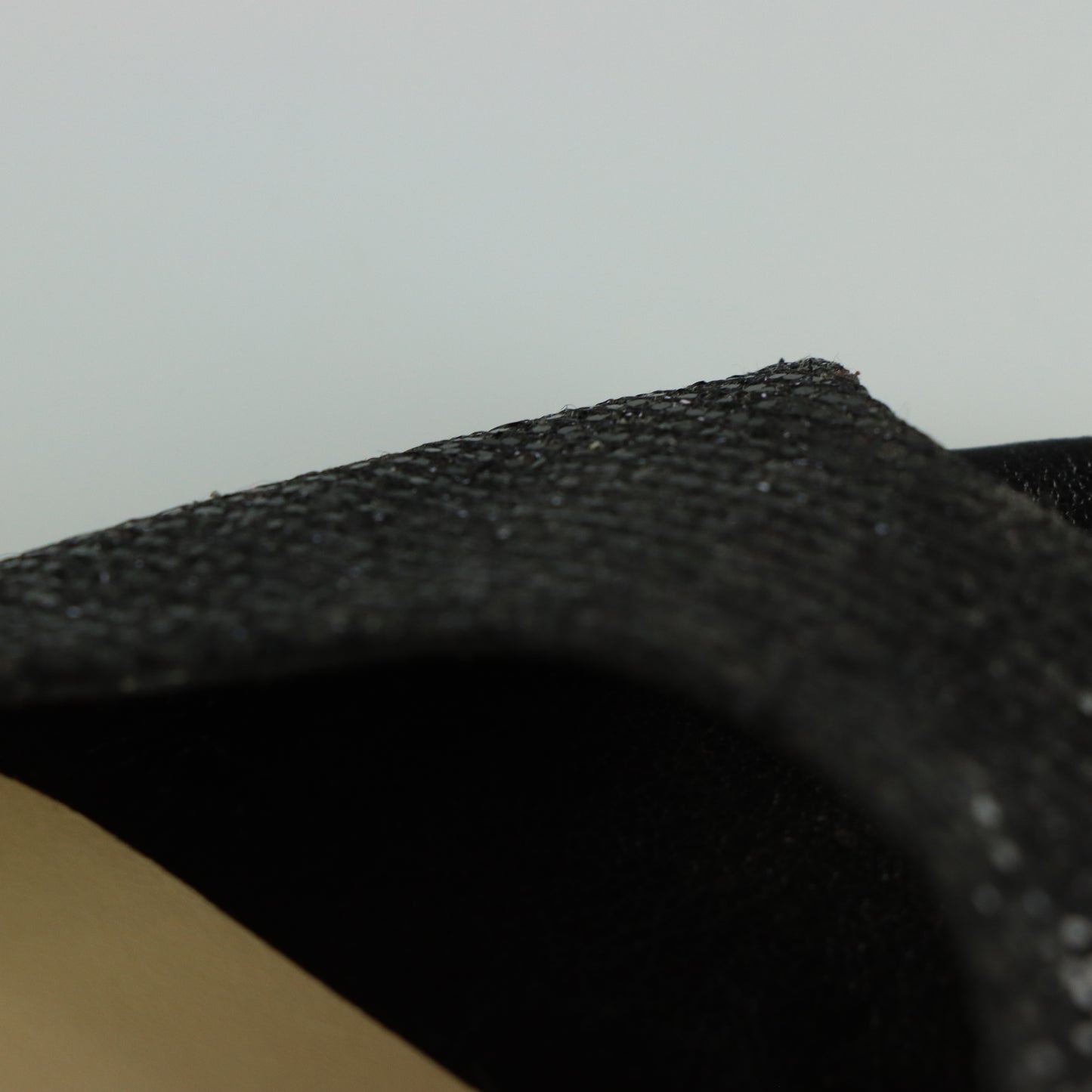 JIMMY CHOO Glitter Peep Toe Black Kitten Heels (38.5)