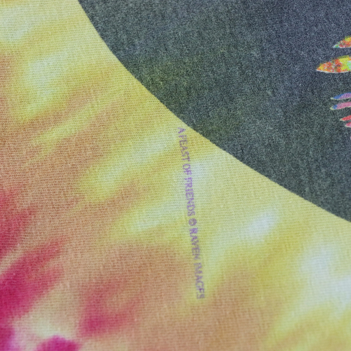 Vintage Magic Mushroom Psychedelic Tie-Dye Rainbow Single Stitch T-Shirt (XL) Vintage Sole Melbourne
