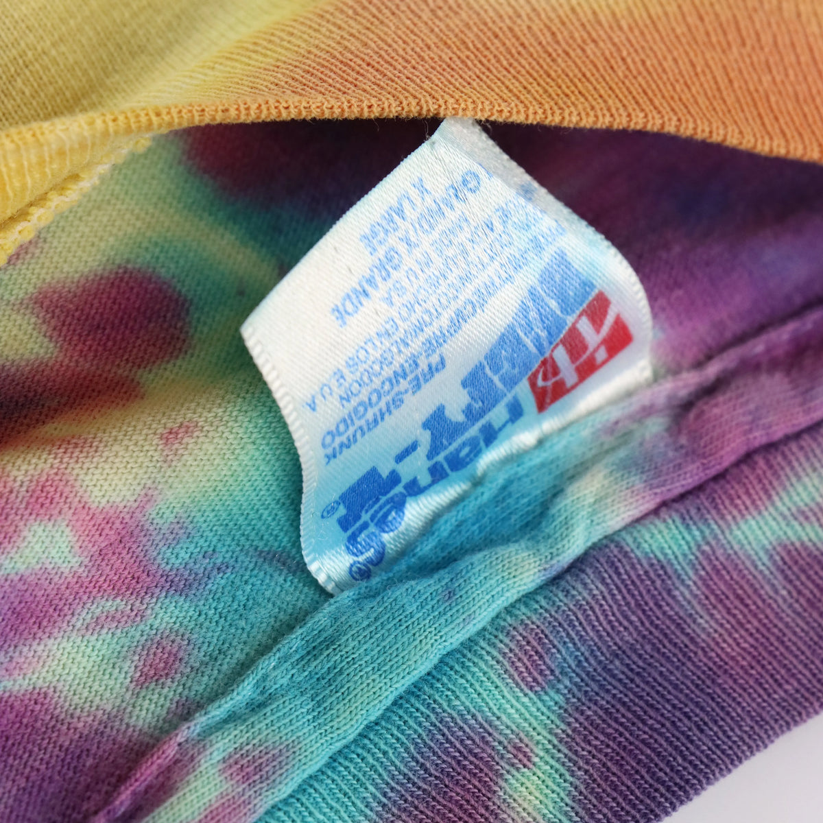 Vintage Magic Mushroom Psychedelic Tie-Dye Rainbow Single Stitch T-Shirt (XL) Vintage Sole Melbourne