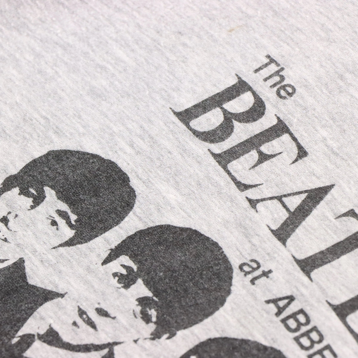 Vintage ABBEY ROAD X BEATLES Grey & Black Single Stitch Band T-Shirt (XS) Vintage Sole Melbourne