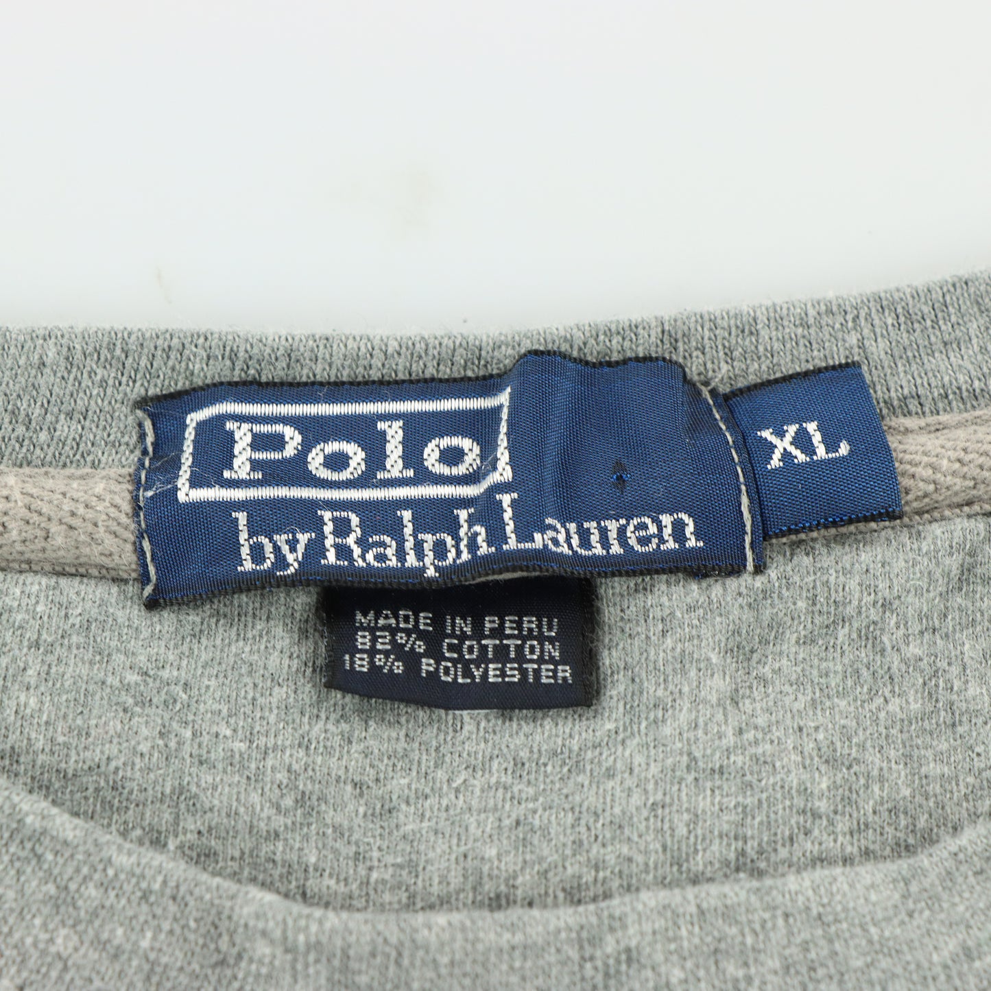 POLO RALPH LAUREN Ice Hockey Teddy Bear Grey Sweatshirt (XL-XXL)