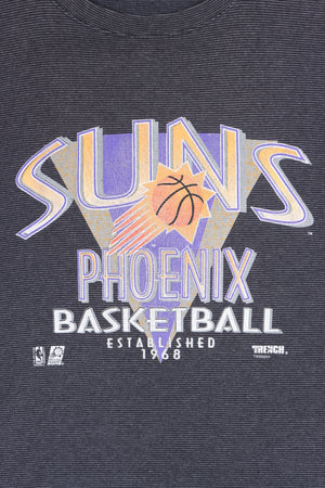 NBA Phoenix Suns 90s Big Logo TRENCH Single Stitch T-Shirt USA Made (XL)