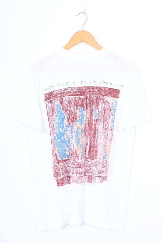 VINTAGE 1988 UB40 Red & Black Music Band Tee (L-XL)