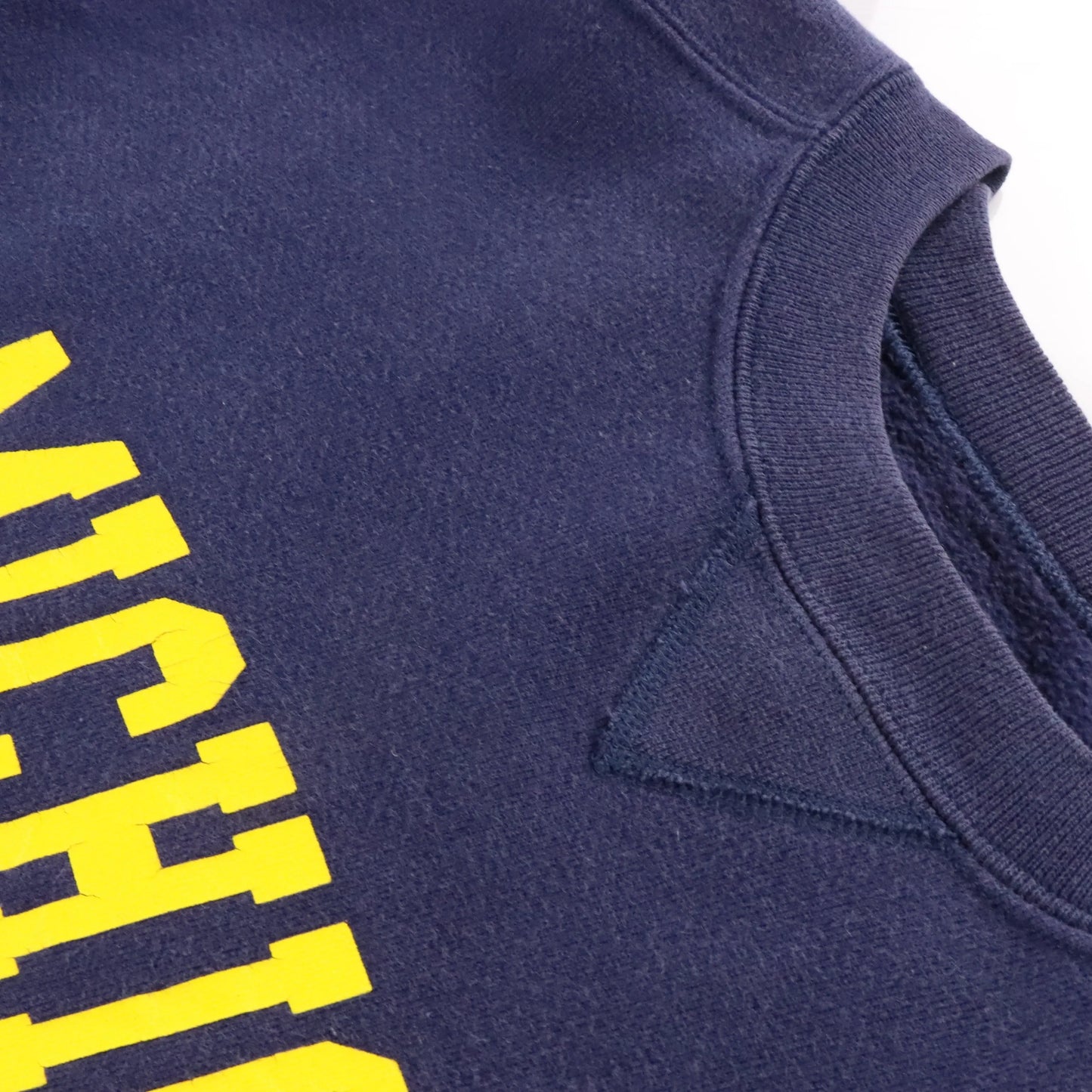 Vintage Michigan Wolverines College Football USA Made Navy Blue Sweatshirt (XXL)