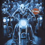 HARLEY DAVIDSON Blue Clown Nashville Destination Tee (M-L)