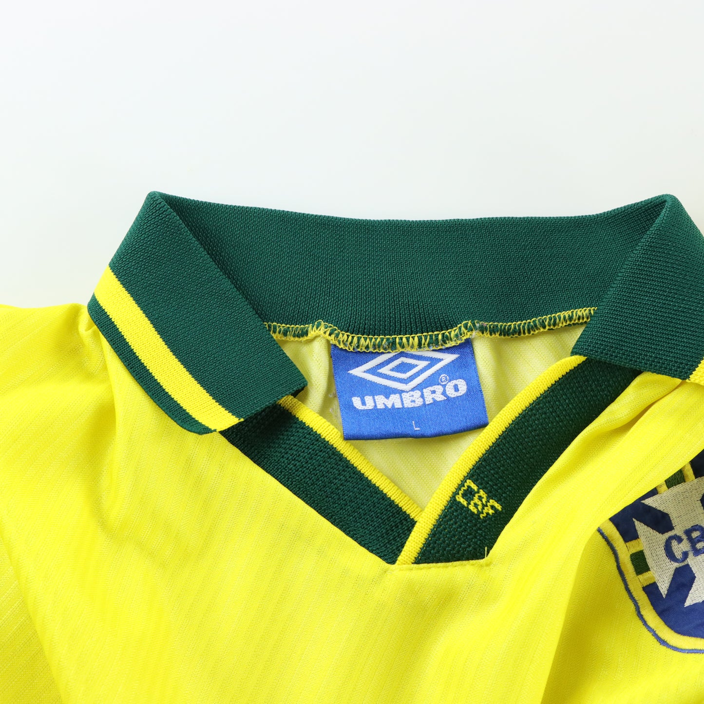 UMBRO Brasil National Team Home 90s Football Soccer Jersey (L)