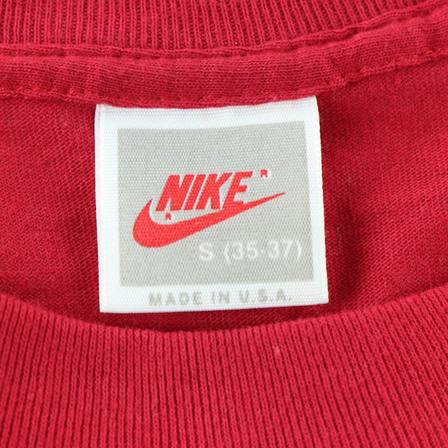 NIKE 'It Gotta Be Da Shoes' Spike Lee USA Made Single Stitch Red Tee (S)