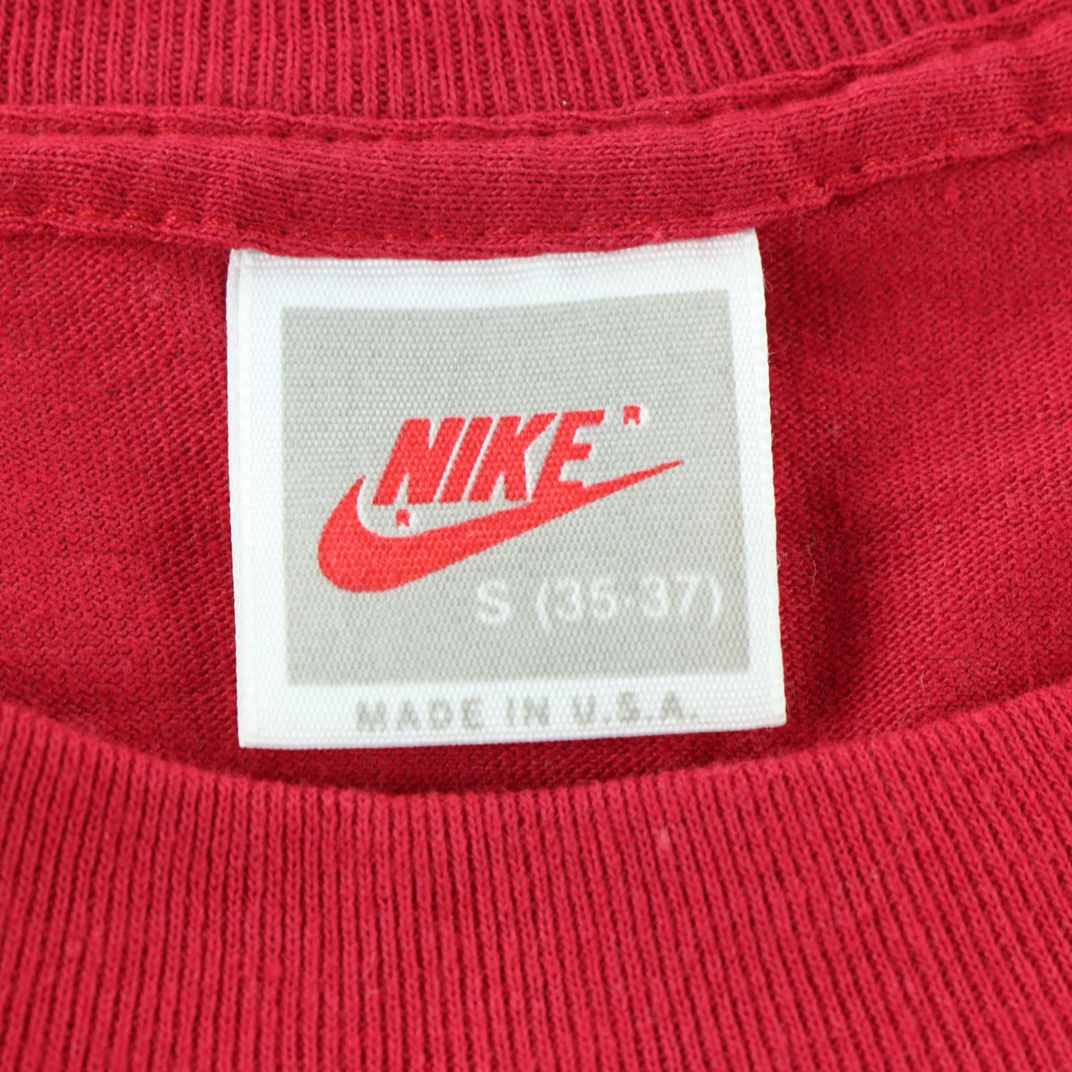 NIKE 'It Gotta Be Da Shoes' Spike Lee USA Made Single Stitch Red Tee (S) Vintage Sole Melbourne