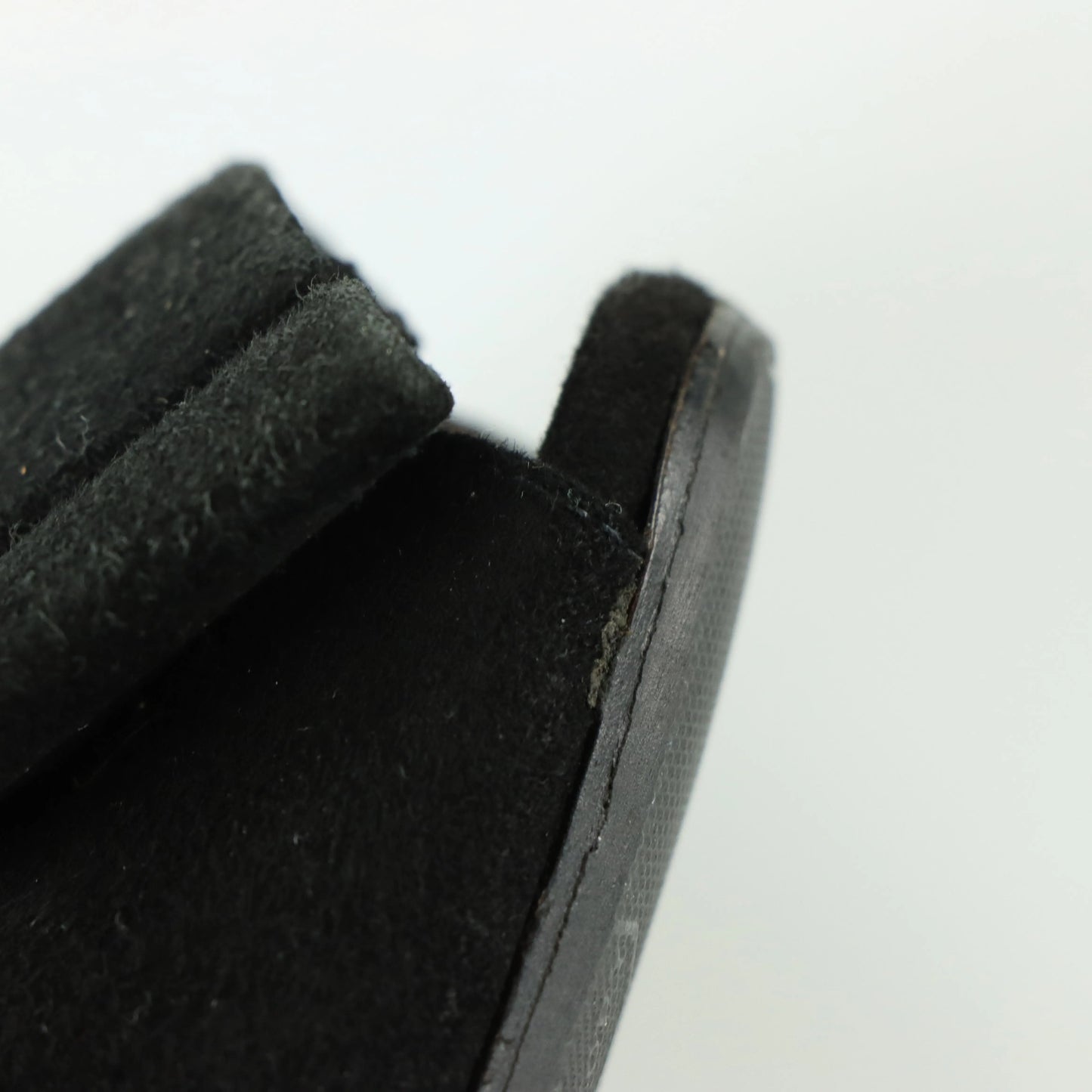 MIU MIU Suede Double Bow Peep Toe Black Italy Made Pump Heels (36) Vintage Sole Melbourne