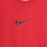 NIKE Centre Swoosh Red & Black Tee (XL)
