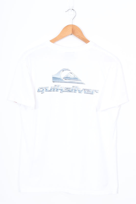 QUIKSILVER Chrome Centre Logo Surf Tee (M)