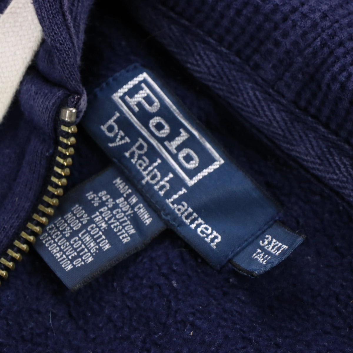 Vintage POLO RALPH LAUREN Embroidered Logo Zip Up Sweatshirt (3XL Tall) Vintage Sole Melbourne