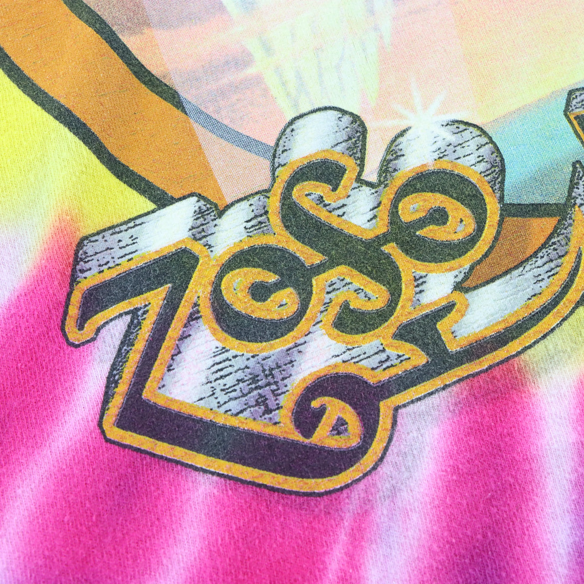 Vintage LED ZEPPELIN 1998 'Zoso' Tour Jimmy Page & Robert Plant Tie-Dye Band Tee (L) Vintage Sole Melbourne