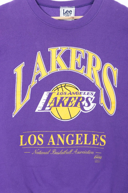 NBA LA Lakers Big Logo LEE SPORT Sweatshirt USA Made (XL) Vintage Sole Melbourne