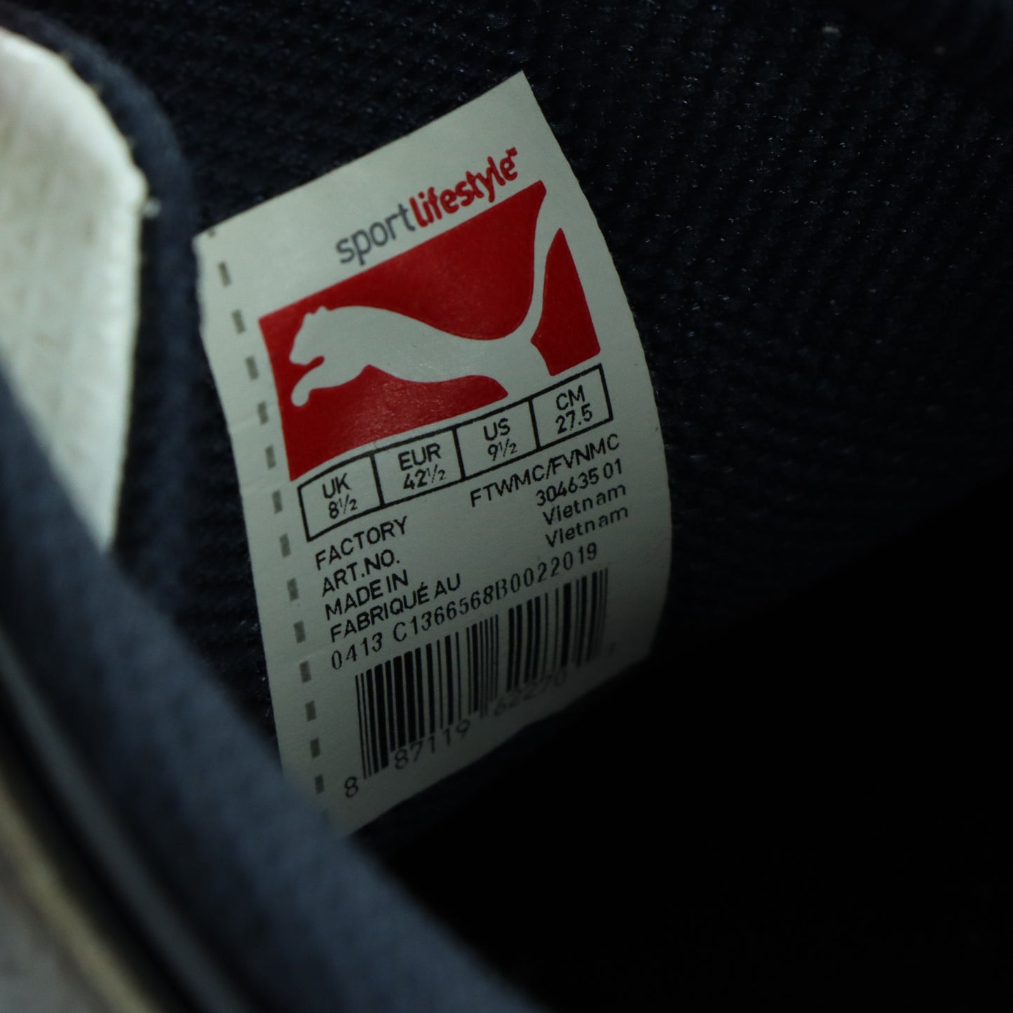 PUMA x BMW Motorsport Embroidered Logo Low Leather Sneakers (9.5)