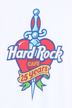 HARD ROCK CAFE London 25th Anniversary Sword & Heart T-Shirt (L)