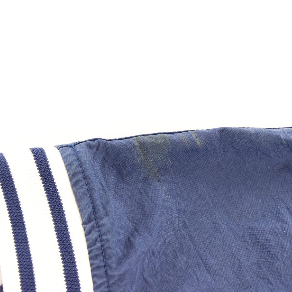 Vintage NIKE Navy & White Embroidered Swoosh Logo Front Pocket V-Neck Windbreaker Pop Over (XXL) Vintage Sole Melbourne
