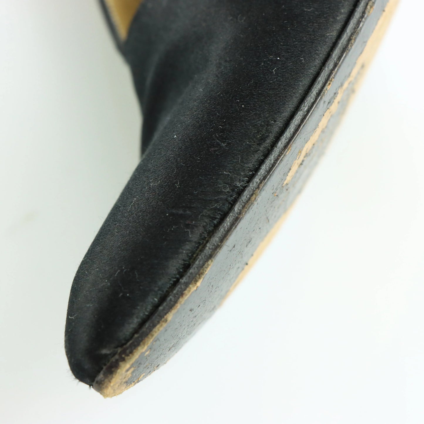 YVES SAINT LAURENT YSL Vintage Italian Made Black Pump Heels (7) Vintage Sole Melbourne