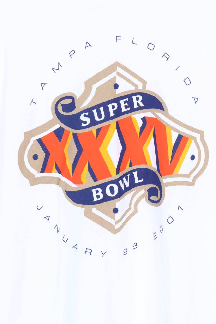 Super Bowl Miller Lite Beer NFL Front & Back Football Tee (XL)
