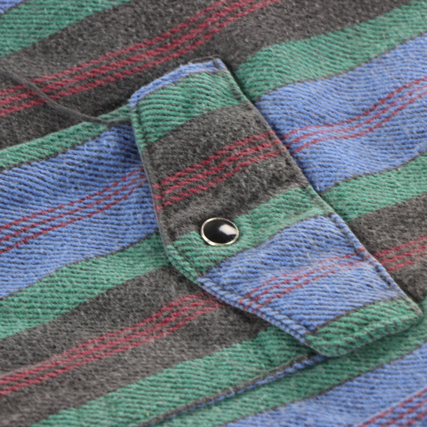 Vintage DAKOTA Flannel USA Made Snap Button Up Shirt (M) Vintage Sole Melbourne