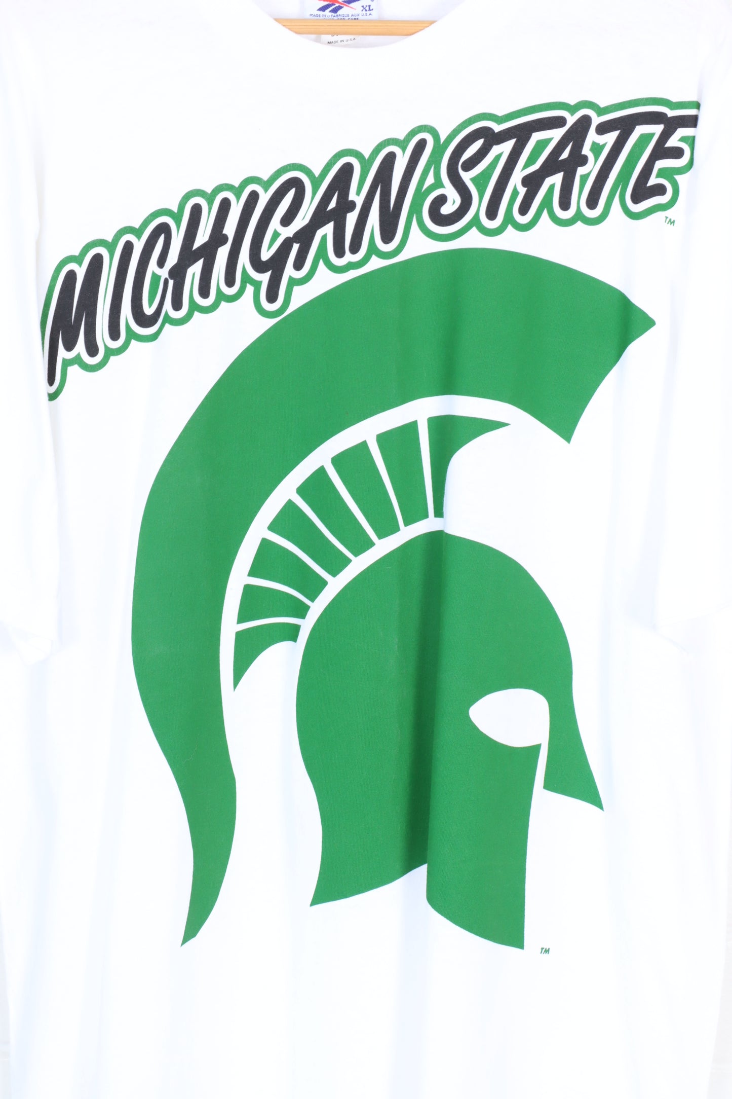 REEBOK Michigan State Spartans USA Made College Tee (XL)