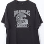 Los Angeles Raiders Helmet NFL Football USA Made T-Shirt (XL)