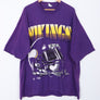 Vintage Minnesota Vikings Riddell 1994 Big Helmet USA Made Tee (XXL)