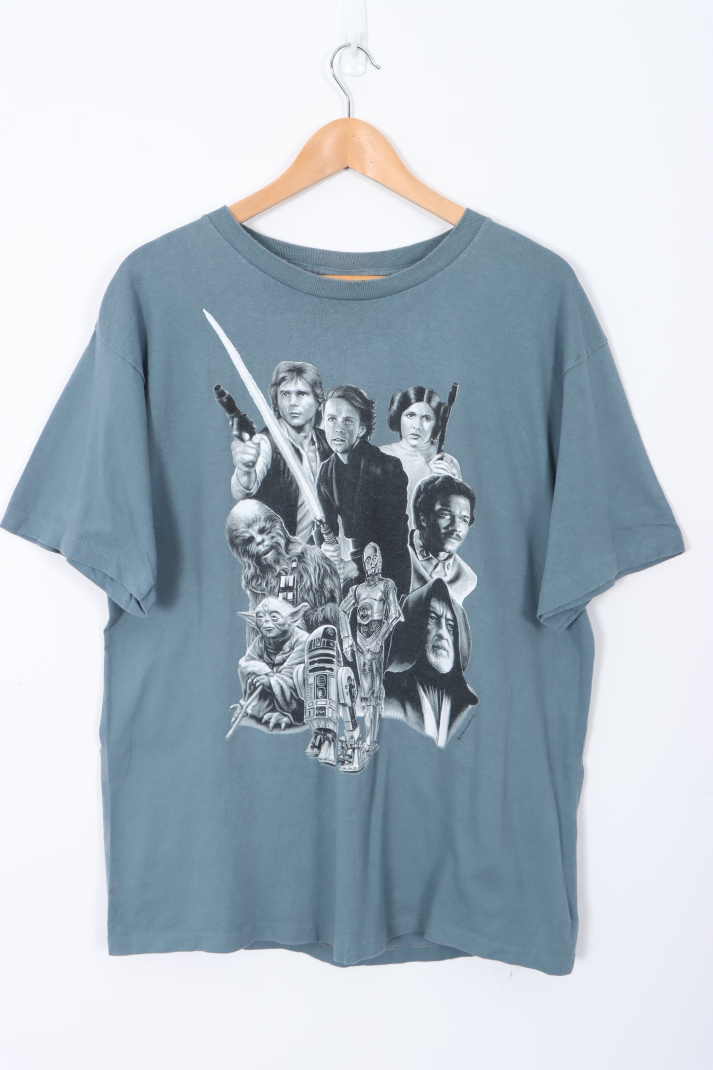 1995 CHANGES Star Wars Characters USA Made Single Stitch T-Shirt (L-XL)