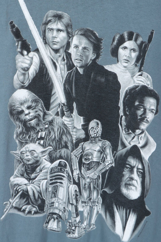 1995 CHANGES Star Wars Characters USA Made Single Stitch T-Shirt (L-XL)