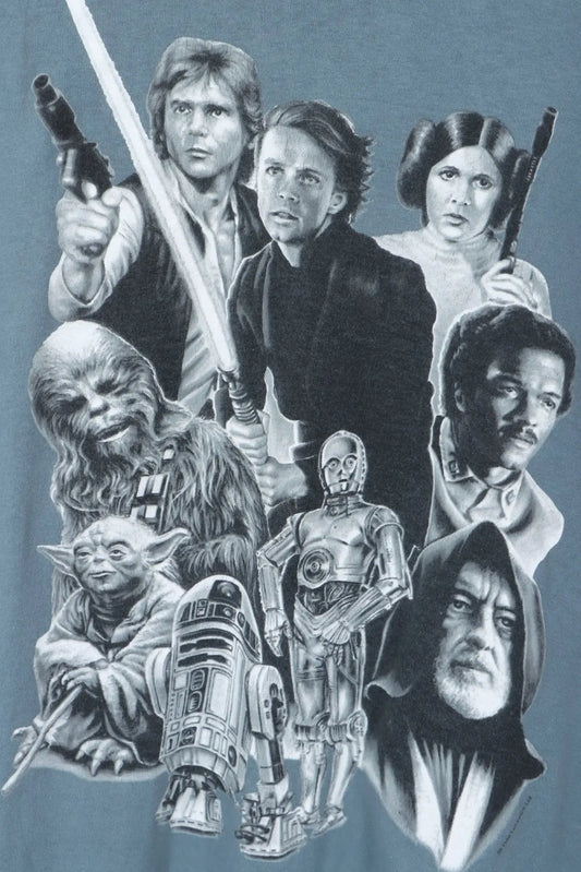 1995 CHANGES Star Wars Characters USA Made Single Stitch T-Shirt (L-XL) Vintage Sole Melbourne