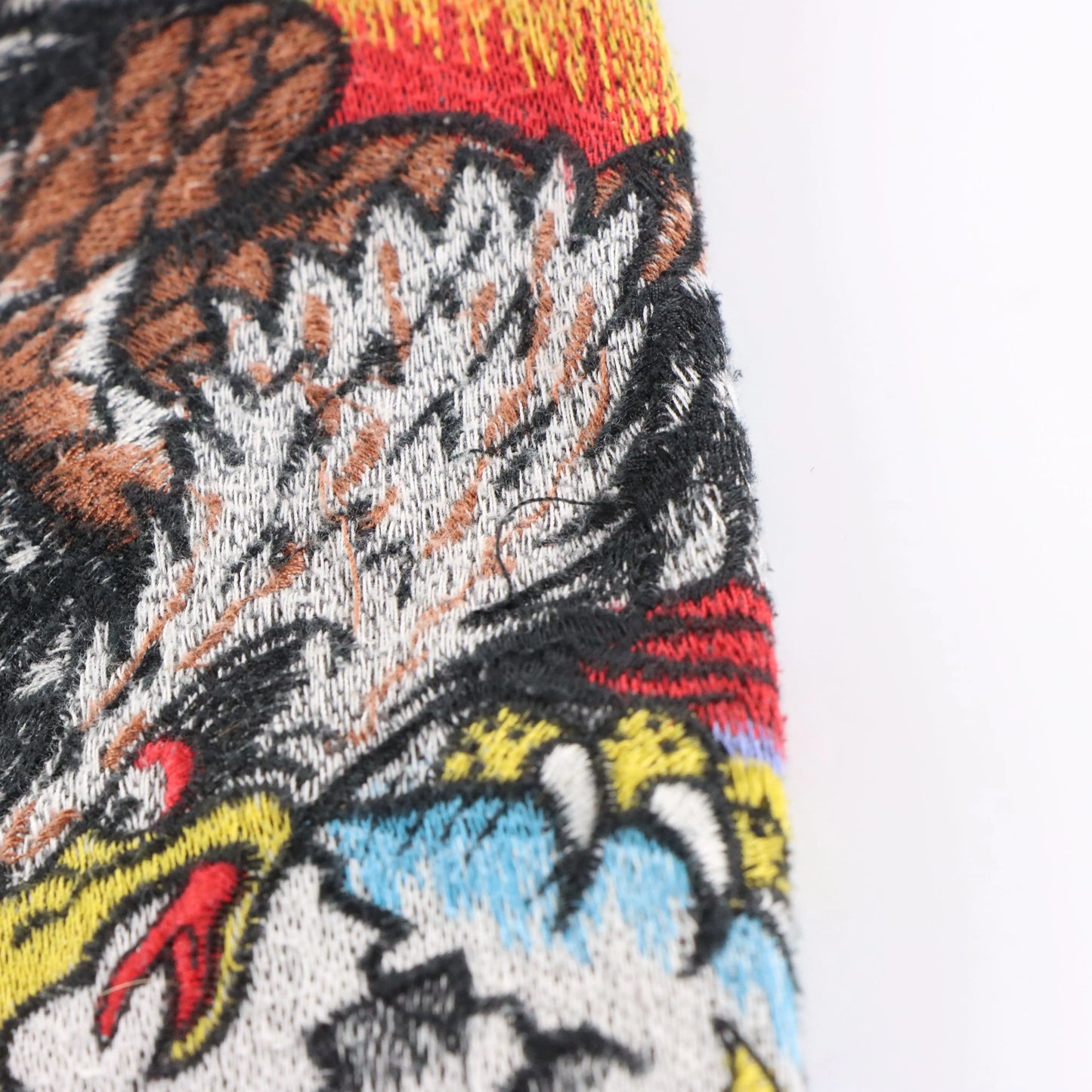 Vintage ED HARDY Embroidered Smoke & Skull Y2K Dark Grey Jeans (38) ***COCO Vintage Sole Melbourne