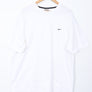 NIKE Embroidered Embroidered Swoosh White T-Shirt (XXXL)