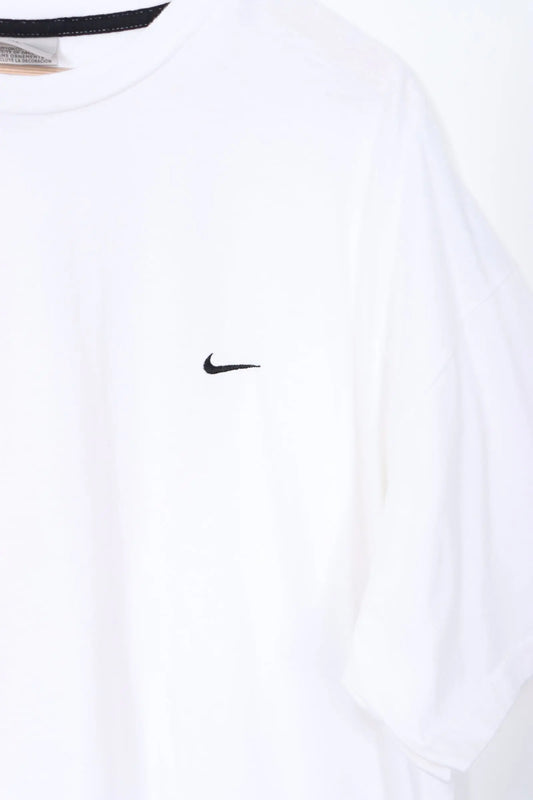 NIKE Embroidered Swoosh Logo White T-Shirt (XXXL) Vintage Sole Melbourne