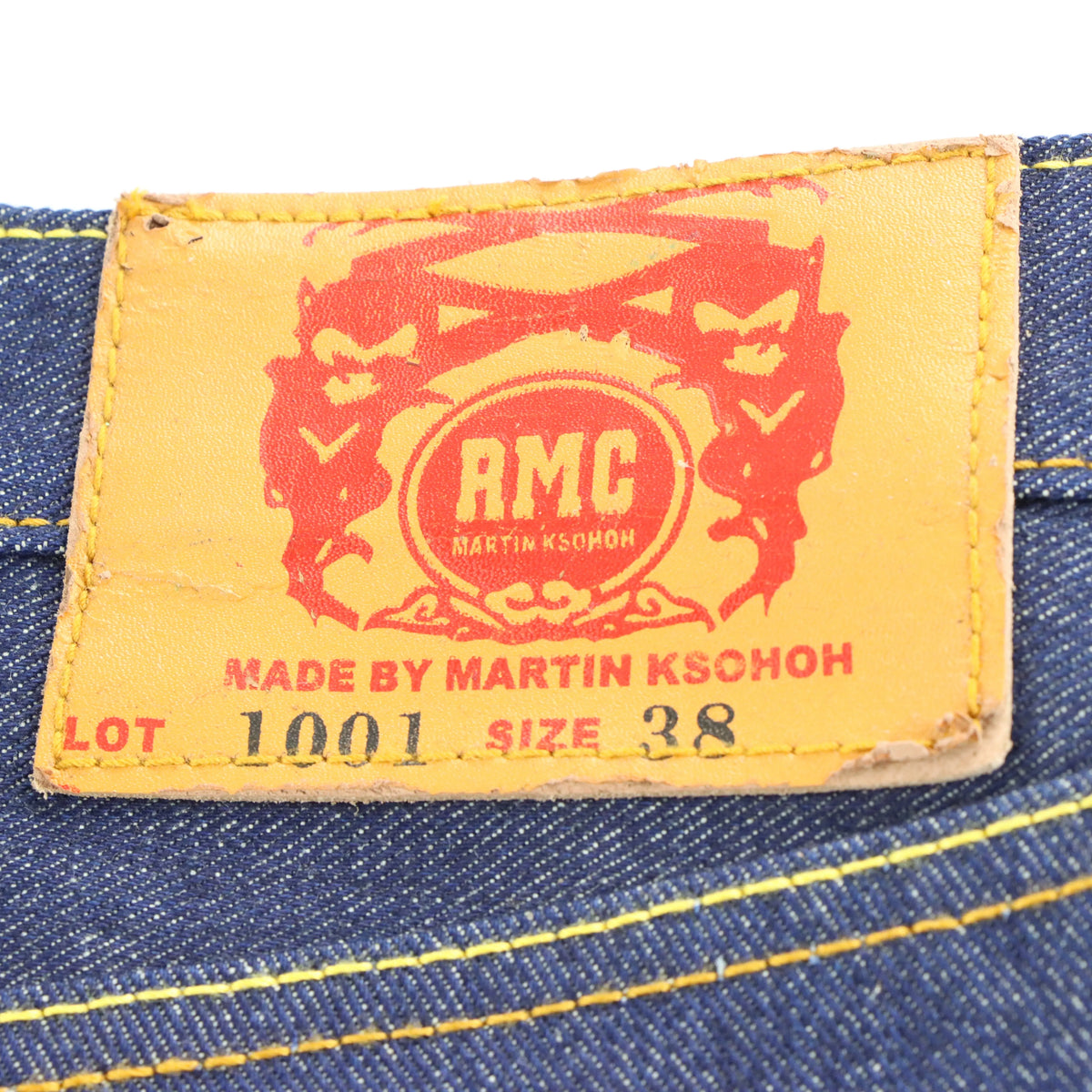 Vintage RMC Red Monkey Lot 1001 Embroidered Hentai Bondage & Samurai Y2K Jeans (38) ***COCO Vintage Sole Melbourne