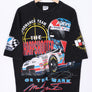 NASCAR 1995 Mark Martin 'Sharp Shooter' All Over T-Shirt USA Made (L)