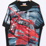NASCAR Dale Earnhardt Jr 2004 "Game Face" All Over T-Shirt (L)