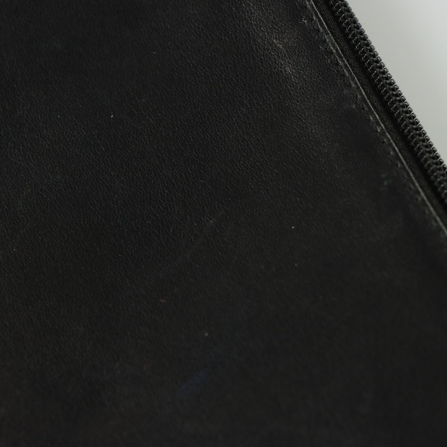 COACH Black Smooth Leather Wristlet Purse Bag