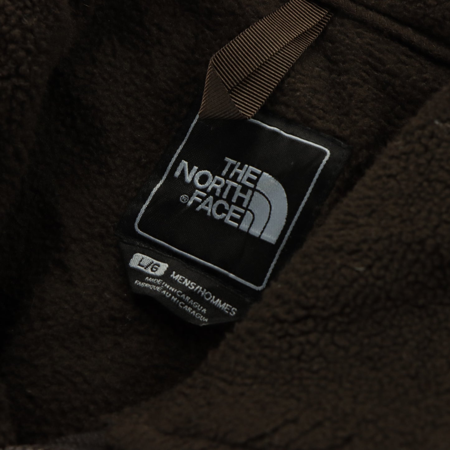THE NORTH FACE Embroidered Logo Brown Fleece Sweatshirt (L-XL)