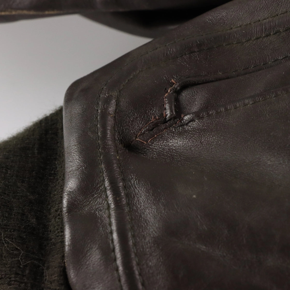 Vintage SCHOTT I.S.674.M.S Brown Leather Flight Jacket *Aubs Vintage Sole Melbourne