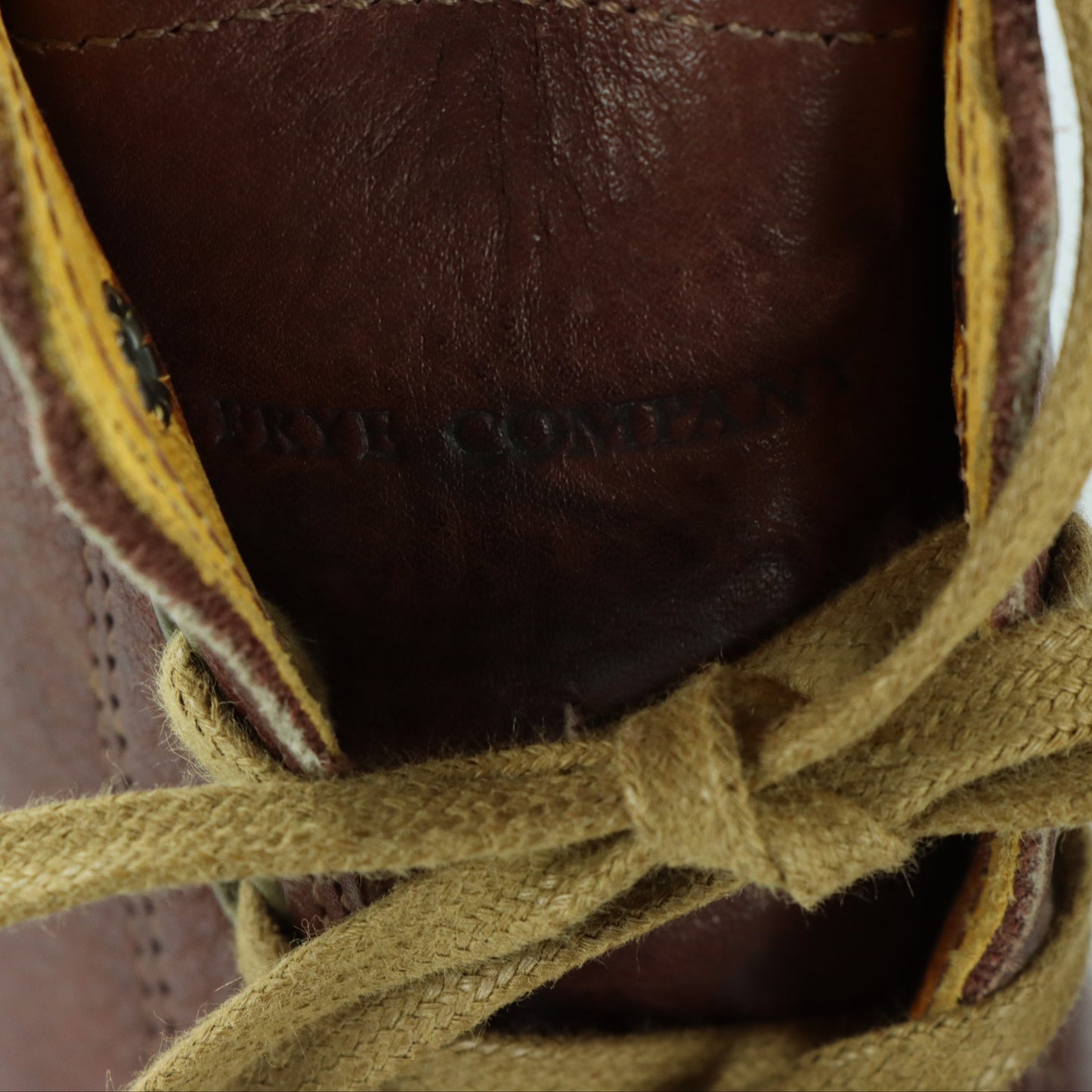 FRYE 'Sabrina' Lace-Up USA Made Combat Ankle Boots (7.5)