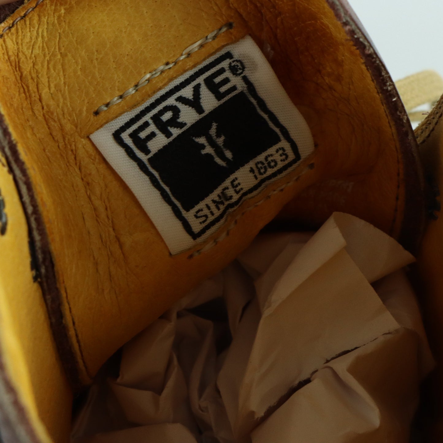 FRYE 'Sabrina' Lace-Up USA Made Combat Ankle Boots (7.5)