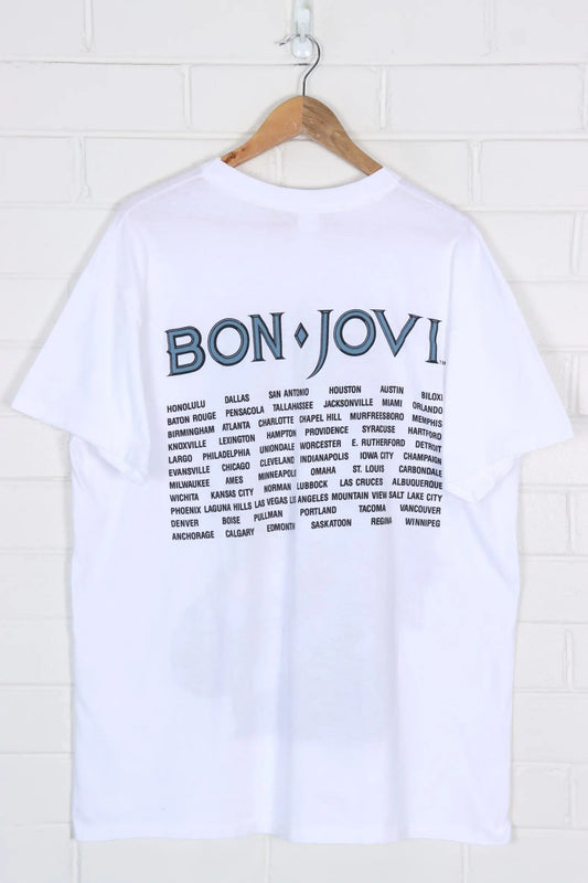 VINTAGE 1988 BON JOVI USA Made Band Merch (XL) Vintage Sole Melbourne