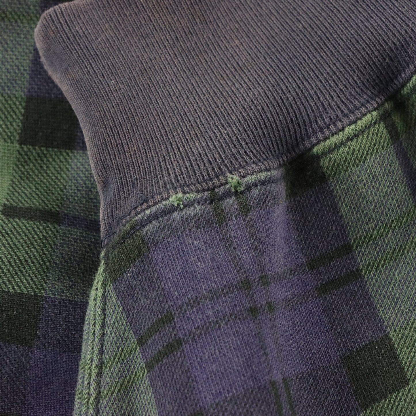 Vintage POLO RALPH LAUREN Embroidered Logo Plaid Navy Sweatshirt *aubs Vintage Sole Melbourne