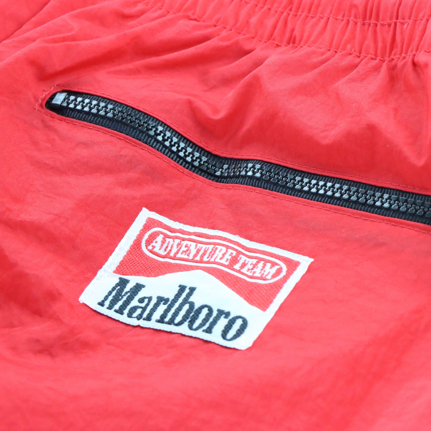 MARLBORO Adventure Team Vibrant Red Nylon Windbreaker Pants (M-L) *AUBS Vintage Sole Melbourne